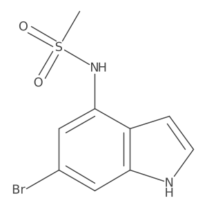 N-(6-bromo-1H-indol-4-yl)methanesulfonamide Structure