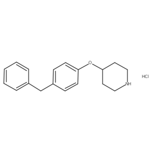4-(4-Benzylphenoxy)piperidine hydrochloride结构式