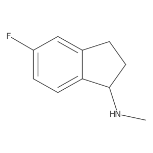 5-fluoro-N-methyl-2,3-dihydro-1H-inden-1-amine结构式