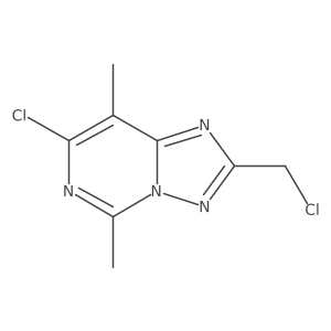 7-Chloro-2-(chloromethyl)-5,8-dimethyl[1,2,4]triazolo[1,5-c]pyrimidine Structure