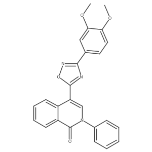 4-[3-(3,4-dimethoxyphenyl)-1,2,4-oxadiazol-5-yl]-2-phenylisoquinolin-1(2H)-one Structure