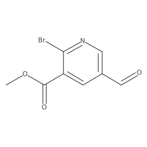 Methyl 2-bromo-5-formylnicotinate Structure