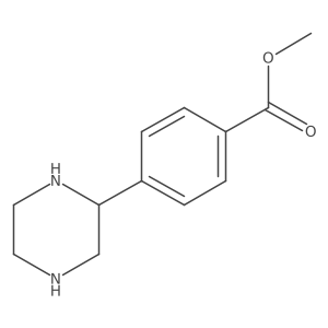 Methyl (R)-4-(piperazin-2-yl)benzoate结构式