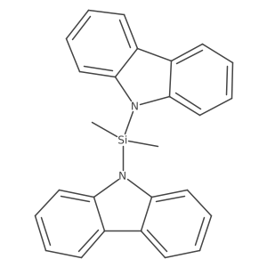 Di(9H-carbazol-9-yl)dimethylsilane结构式