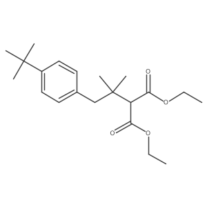 1,3-Diethyl 2-[2-[4-(1,1-dimethylethyl)phenyl]-1,1-dimethylethyl]propanedioate Structure