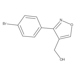 (3-(4-Bromophenyl)isoxazol-4-yl)methanol结构式