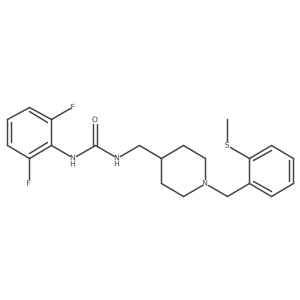 1-(2,6-Difluorophenyl)-3-[(1-{[2-(methylsulfanyl)phenyl]methyl}piperidin-4-yl)methyl]urea结构式