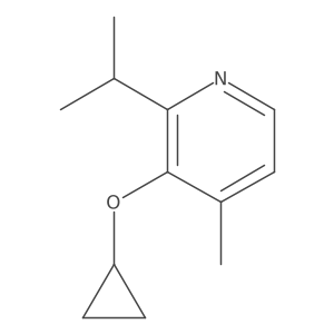 3-Cyclopropoxy-2-isopropyl-4-methylpyridine结构式
