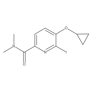 5-Cyclopropoxy-6-iodo-N,N-dimethylpicolinamide Structure