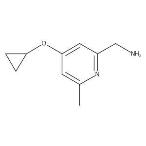 (4-Cyclopropoxy-6-methylpyridin-2-YL)methanamine Structure