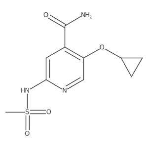 5-Cyclopropoxy-2-(methylsulfonamido)isonicotinamide结构式