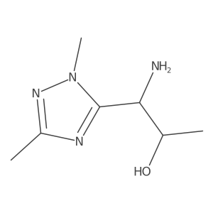 1-Amino-1-(1,3-dimethyl-1h-1,2,4-triazol-5-yl)propan-2-ol结构式