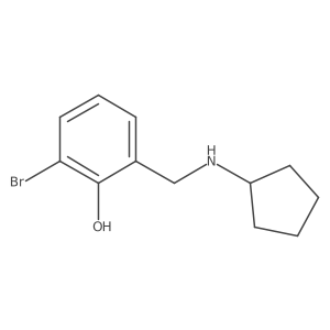 2-Bromo-6-[(cyclopentylamino)methyl]phenol Structure