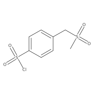 4-(Methanesulfonylmethyl)benzene-1-sulfonyl chloride Structure