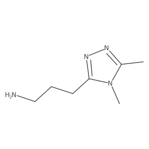 3-(Dimethyl-4h-1,2,4-triazol-3-yl)propan-1-amine结构式