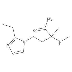 4-(2-Ethyl-1h-imidazol-1-yl)-2-methyl-2-(methylamino)butanamide Structure