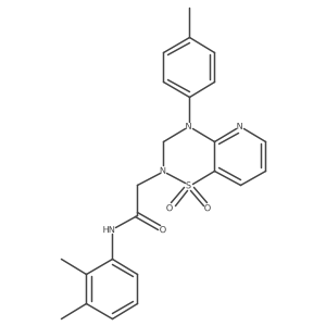N-(2,3-dimethylphenyl)-2-(1,1-dioxido-4-(p-tolyl)-3,4-dihydro-2H-pyrido[2,3-e][1,2,4]thiadiazin-2-yl)acetamide Structure
