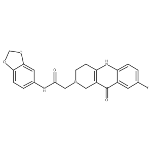 N-(benzo[d][1,3]dioxol-5-yl)-2-(8-fluoro-10-oxo-3,4-dihydrobenzo[b][1,6]naphthyridin-2(1H,5H,10H)-yl)acetamide Structure