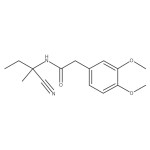 N-(1-cyano-1-methylpropyl)-2-(3,4-dimethoxyphenyl)acetamide Structure