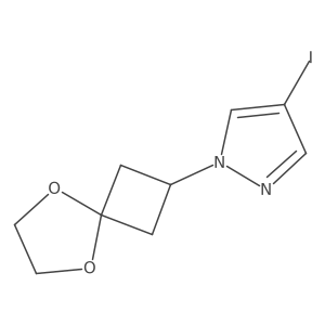 4-Iodo-1-(5,8-dioxaspiro[3.4]octan-2-yl)-1H-pyrazole Structure