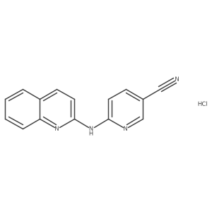 6-(Quinolin-2-ylamino)nicotinonitrile hydrochloride Structure