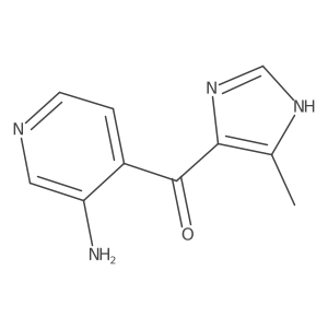 (3-amino-4-pyridyl)-(5-methyl-1H-imidazol-4-yl)methanone结构式