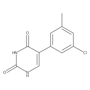 5-(3-Chloro-5-methylphenyl)-(2,4)-dihydroxypyrimidine Structure