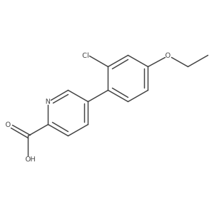 5-(2-Chloro-4-ethoxyphenyl)picolinic acid结构式