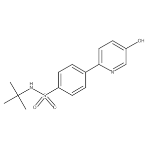 2-(4-t-Butylsulfamoylphenyl)-5-hydroxypyridine结构式