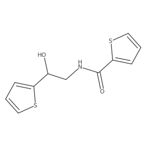 N-(2-hydroxy-2-(thiophen-2-yl)ethyl)thiophene-2-carboxamide Structure