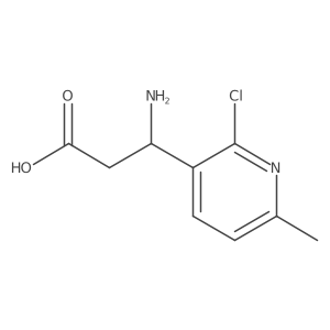 3-Amino-3-(2-chloro-6-methylpyridin-3-yl)propanoic acid Structure