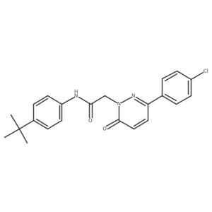 N-(4-tert-butylphenyl)-2-[3-(4-chlorophenyl)-6-oxopyridazin-1(6H)-yl]acetamide Structure