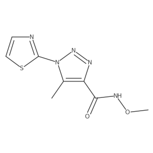 N-methoxy-5-methyl-1-(thiazol-2-yl)-1H-1,2,3-triazole-4-carboxamide Structure