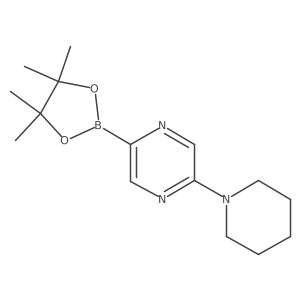 5-(Piperidin-1-yl)pyrazine-2-boronic acid pinacol ester Structure