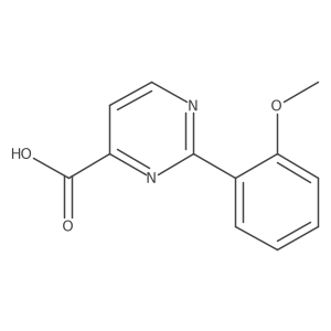 2-(2-Methoxyphenyl)pyrimidine-4-carboxylic acid Structure