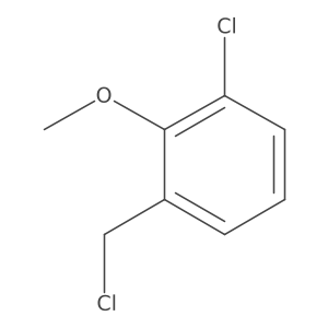1-Chloro-3-(chloromethyl)-2-methoxybenzene Structure
