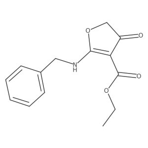 Ethyl 2-(benzylamino)-4-oxo-4,5-dihydrofuran-3-carboxylate Structure