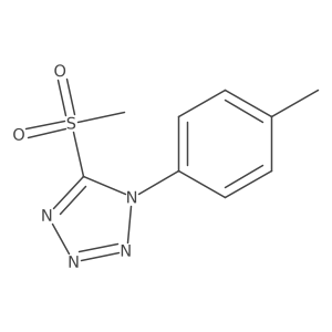 5-(Methylsulfonyl)-1-(p-tolyl)-1H-tetrazole结构式