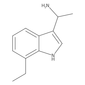 1-(7-Ethyl-1H-indol-3-YL)ethan-1-amine结构式