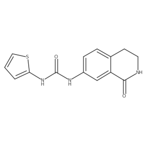 1-(1-Oxo-1,2,3,4-tetrahydroisoquinolin-7-yl)-3-(thiophen-2-yl)urea结构式