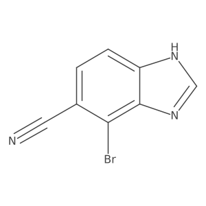 7-Bromo-1H-benzo[d]imidazole-6-carbonitrile Structure