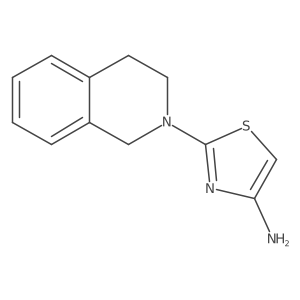 2-(3,4-Dihydroisoquinolin-2(1H)-yl)thiazol-4-amine结构式