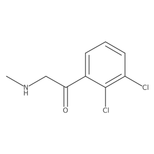 1-(2,3-Dichlorophenyl)-2-(methylamino)ethan-1-one结构式