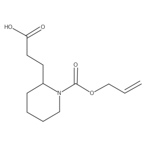 3-{1-[(Prop-2-en-1-yloxy)carbonyl]piperidin-2-yl}propanoic acid Structure