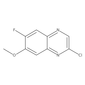 2-Chloro-6-fluoro-7-methoxyquinoxaline结构式