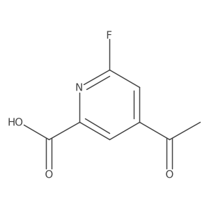 4-Acetyl-6-fluoropyridine-2-carboxylic acid Structure