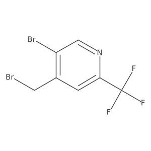 5-Bromo-4-(bromomethyl)-2-(trifluoromethyl)pyridine结构式