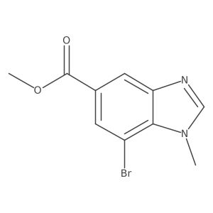 Methyl 7-bromo-1-methylbenzodiazole-5-carboxylate Structure