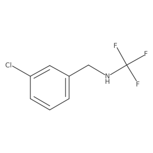 N-(3-chlorobenzyl)-1,1,1-trifluoromethanamine结构式