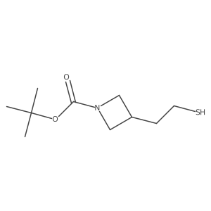 tert-Butyl 3-(2-mercaptoethyl)azetidine-1-carboxylate Structure